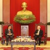 Tổng Bí thư Nguyễn Phú Trọng tiếp Chủ tịch Quốc hội Lào Xaysomphone