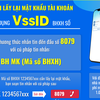 Hướng dẫn lấy lại mật khẩu tài khoản đăng nhập ứng dụng VssID