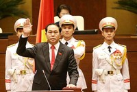 Toàn cảnh nghi thức tuyên thệ của Chủ tịch nước Trần Đại Quang
