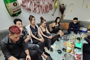 Công an Hà Nội đột kích quán bar bắt Dung 'thà' và 'đàn em' tổ chức tiệc ma túy mừng sinh nhật con nuôi