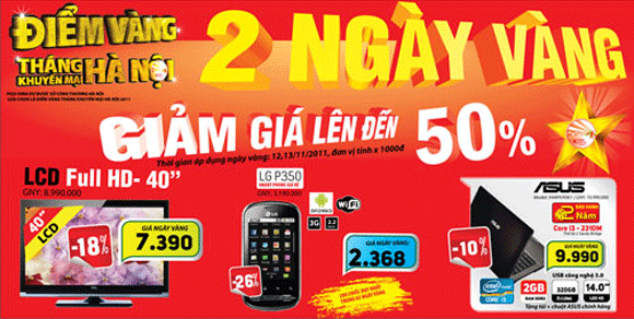 "Điểm nóng” 2 ngày vàng Tháng khuyến mãi Hà Nội ảnh 3