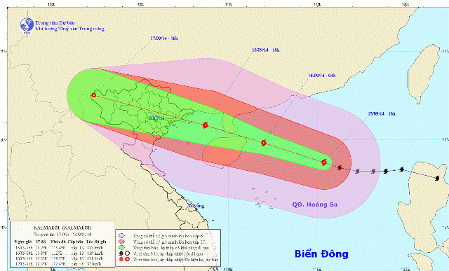 Bão số 3 đang di chuyển rất nhanh về Hải Phòng- Quảng Ninh ảnh 1