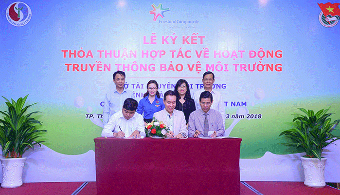 Sở Tài nguyên môi trường, Tỉnh Đoàn tỉnh Bình Dương & FrieslandCampina Việt Nam ký kết hợp tác ảnh 1