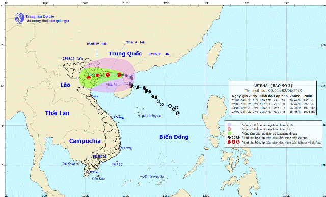 Dự báo thời tiết: Bão Wipha áp sát đất liền Quảng Ninh- Hải Phòng, Hà Nội đối diện nguy cơ ngập úng ảnh 1