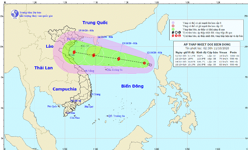 Hôm nay, áp thấp nhiệt đới sẽ mạnh lên thành bão số 7 trên Biển Đông ảnh 1