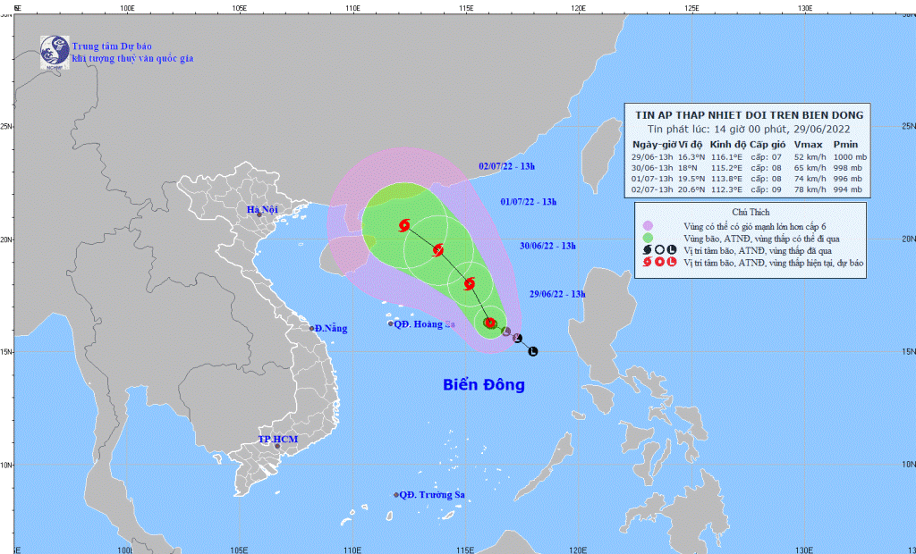 Áp thấp nhiệt đới dự báo thành bão số 1 trên Biển Đông ảnh 1