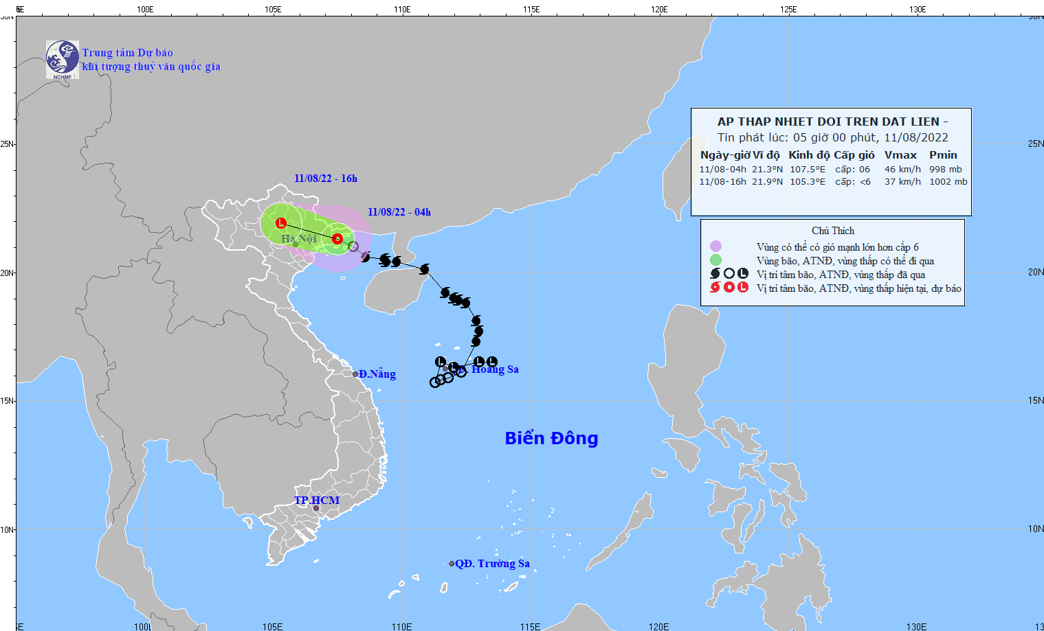Bão số 2 suy yếu thành áp thấp nhiệt đới rồi đổ bộ Quảng Ninh- Hải Phòng ảnh 1