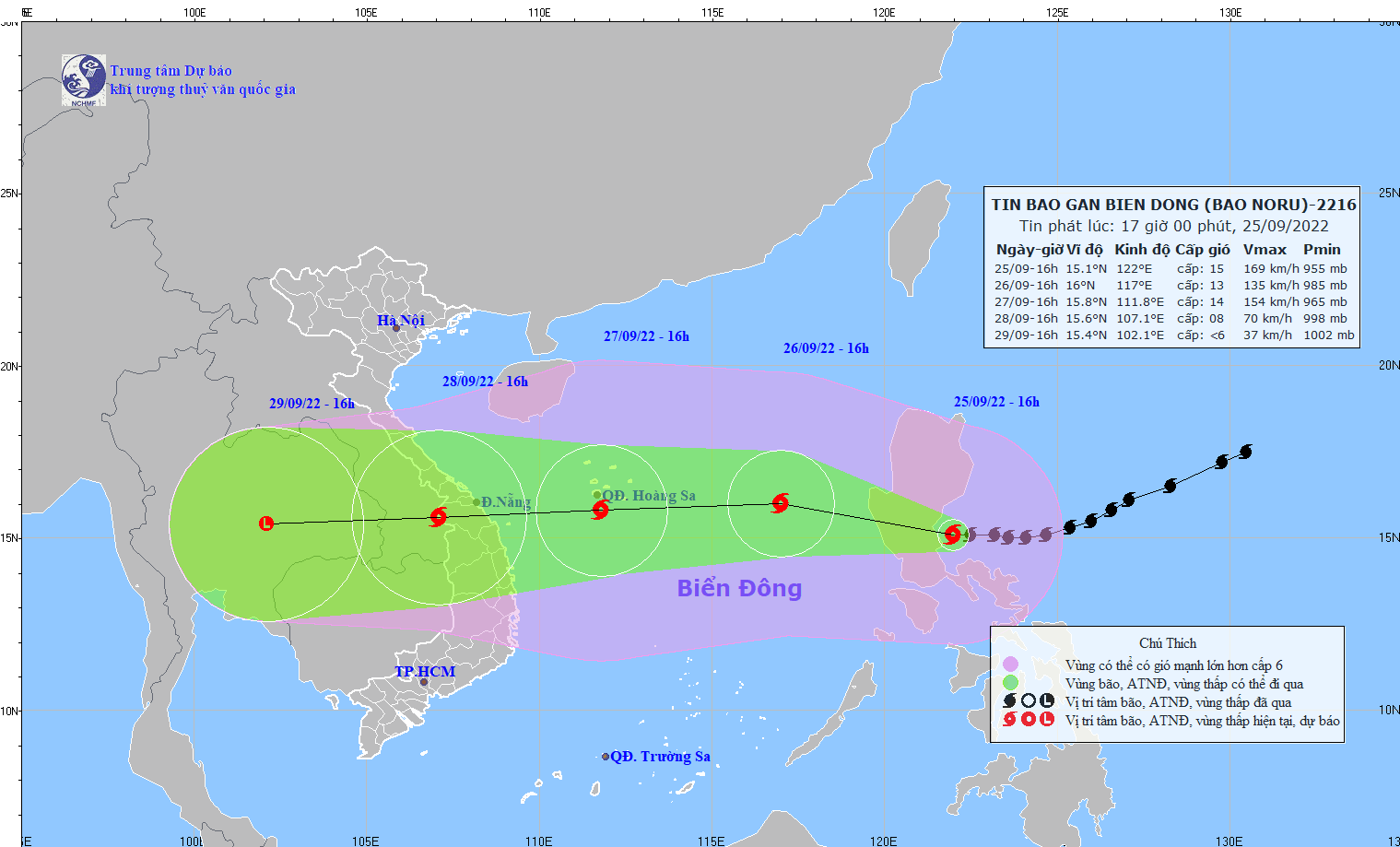 Bão Noru là một trong những cơn bão mạnh nhất 20 năm qua đổ bộ vào Biển Đông 