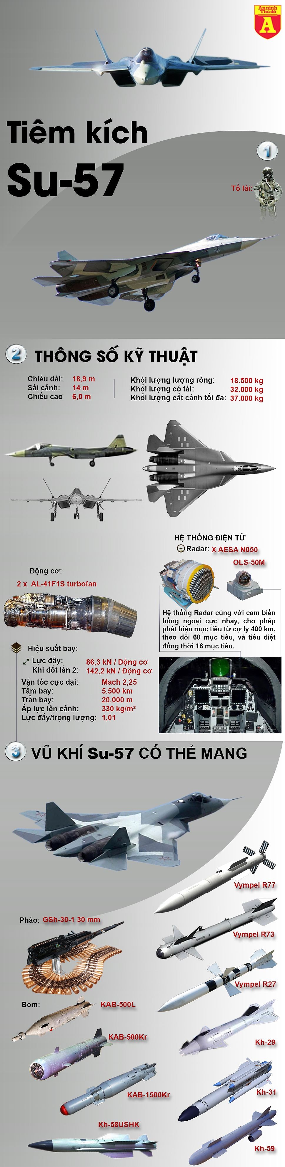 [Infographic] Bất ngờ tiêm kích tàng hình Su-57 vẫn nằm phục tại Syria ảnh 2