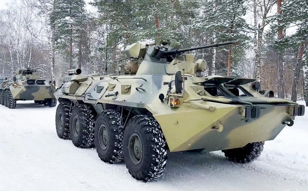 Thiết giáp BTR-82A Nga xuất hiện để ổn định tình hình tại Kazakhstan ảnh 1