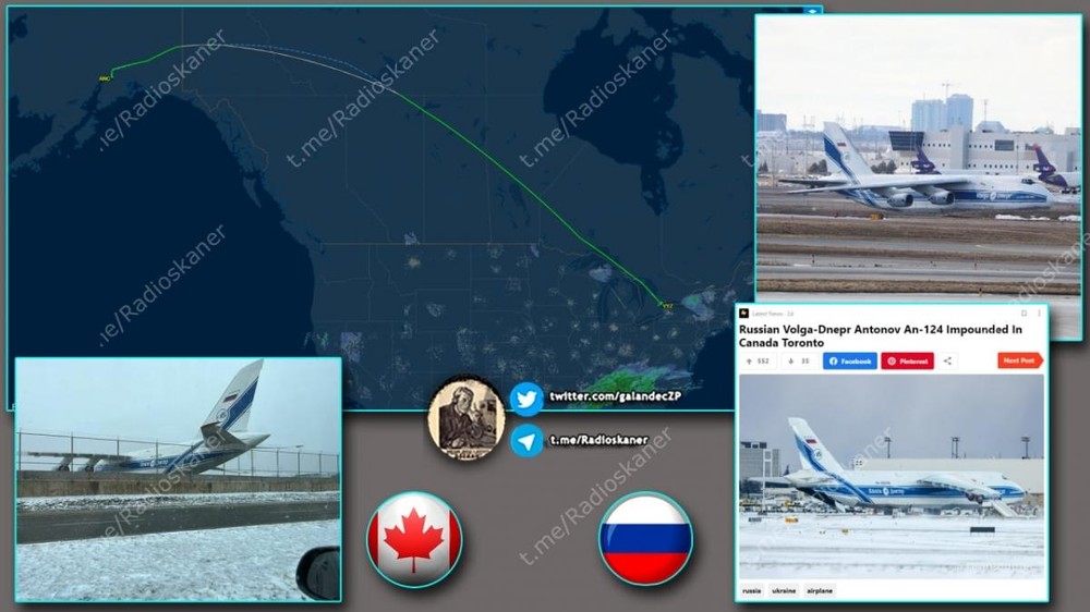 Canada captures An-124, Russia's largest military transport aircraft photo 1