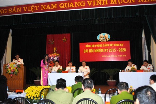 Đại hội Đảng bộ Phòng CSHS nhiệm kỳ 2015 - 2020
