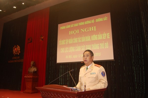 Đại tá Đào Vịnh Thắng-Trưởng phòng CSGT quán triệt tới từng vị trí CBCS yêu cầu nhiệm vụ
