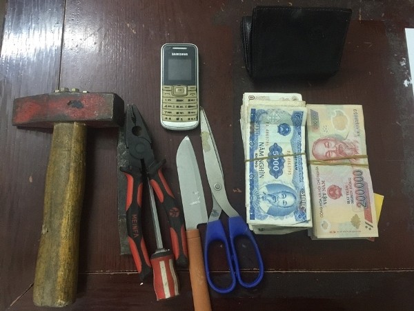 Số tang vật liên quan đến vụ án