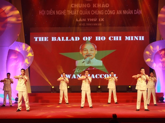 Một trong những tiết mục đã mang về cho đoàn nghệ thuật CATP Hà Nội giải Nhất toàn đoàn
