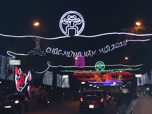 Phố phường Hà Nội "thay áo mới" đón Tết ảnh 7