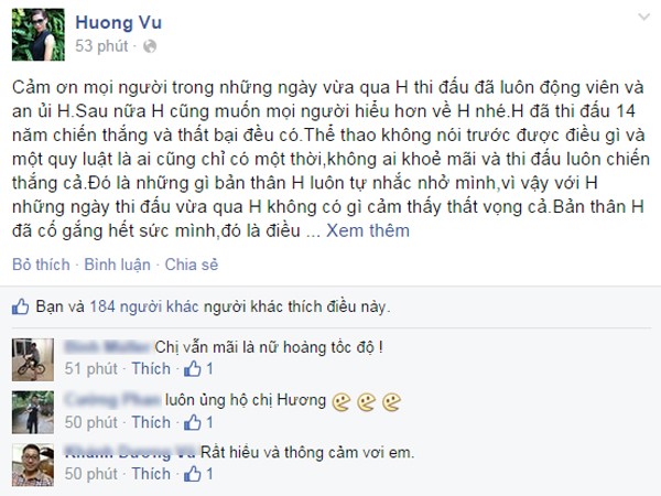“Nữ hoàng tốc độ” Vũ Thị Hương trải lòng về thất bại tại ASIAD 2014 ảnh 2