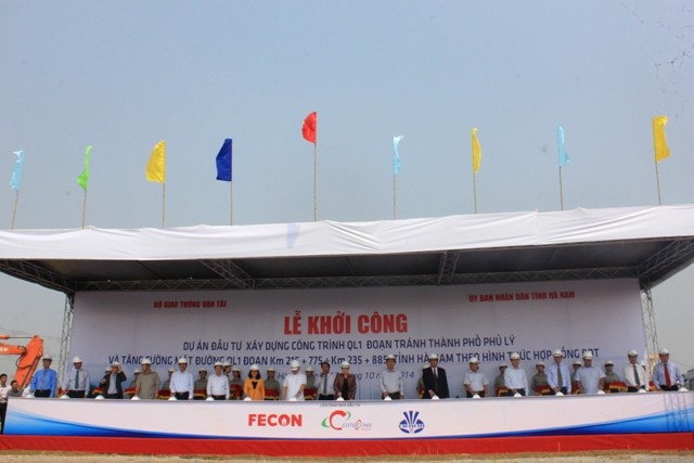 Khởi công quốc lộ 1- đoạn tránh TP Phủ Lý ảnh 1