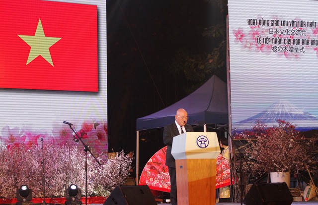 Ngài Isao Iijima, cố vấn đặc biệt của Thủ tướng Nhật Bản Shinzo Abe bày tỏ lòng biết ơn đối với người dân Hà Nội.