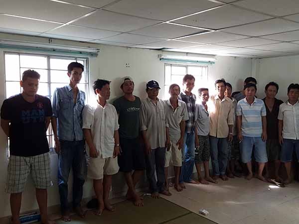 Những đối tượng tham gia sát phạt tại trường gà bị bắt giữ