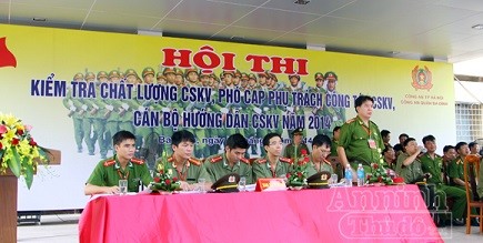 Tổ chức cuộc thi khảo sát về kiểm tra điều lệnh CAND ảnh 2