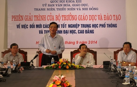 Đại biểu quốc hội chất vấn về tình huống bất lợi khi tổ chức thi quốc gia ảnh 2