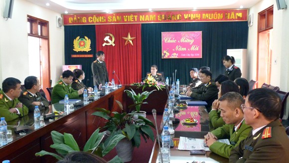 Lãnh đạo CATP Hà Nội chúc tết các đơn vị ảnh 1