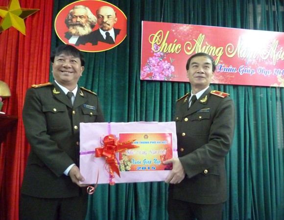 Lãnh đạo CATP Hà Nội chúc tết các đơn vị ảnh 4