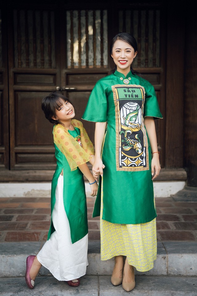 Đưa nghệ thuật bài chòi vào áo dài truyền thống ảnh 1