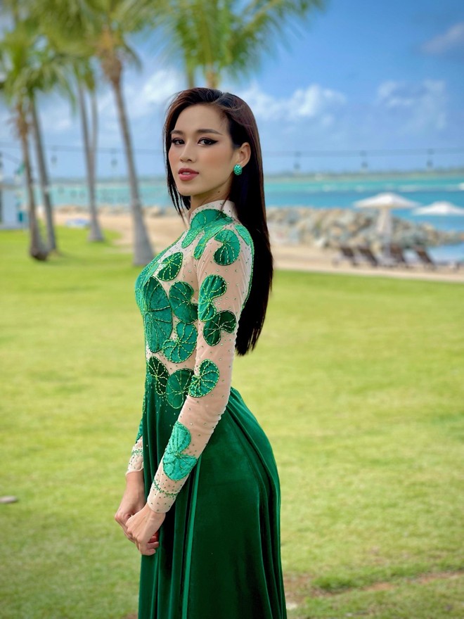 Tiết lộ thêm về bộ trang phục "rau má" được Đỗ Thị Hà mang đến "Miss World 2021" ảnh 6
