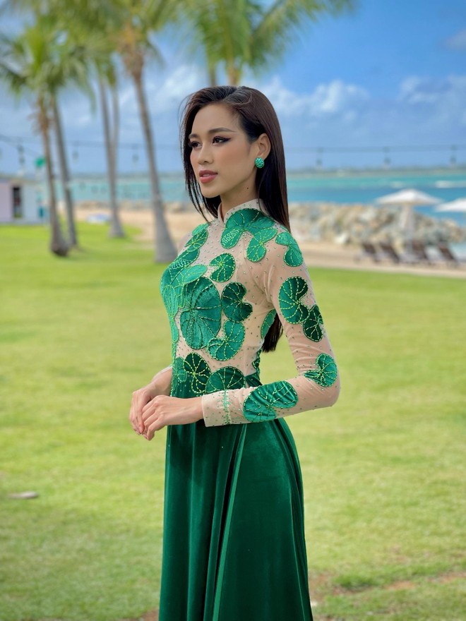 Tiết lộ thêm về bộ trang phục "rau má" được Đỗ Thị Hà mang đến "Miss World 2021" ảnh 5