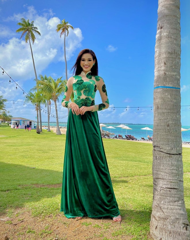Tiết lộ thêm về bộ trang phục "rau má" được Đỗ Thị Hà mang đến "Miss World 2021" ảnh 4