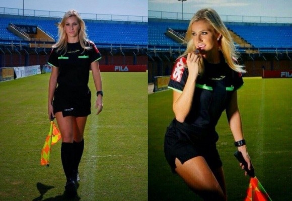 LĐBĐ Brazil khốn đốn vì nữ trợ lý trọng tài xinh đẹp gây sốt trên mạng ảnh 3
