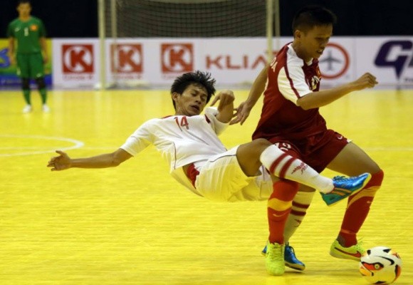 Futsal Việt Nam dội "bàn thắng" vào lưới đội Lào 18-0 ảnh 1