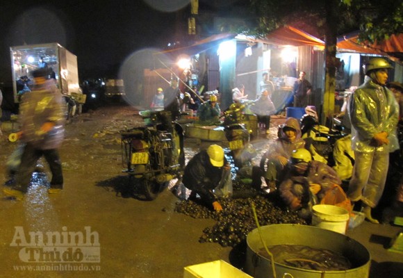 Ì xèo họp chợ "cóc" lúc rạng sáng trên QL1A ảnh 1