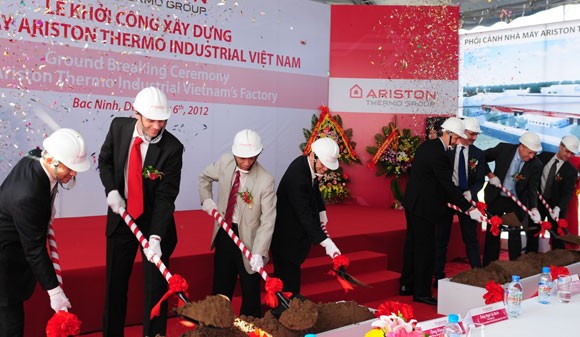 Ariston Thermo khởi công nhà máy lớn tại Bắc Ninh ảnh 1