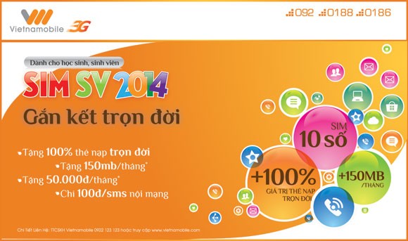 Vietnamobile ưu đãi "khủng" sinh viên, học sinh Việt Nam ảnh 2