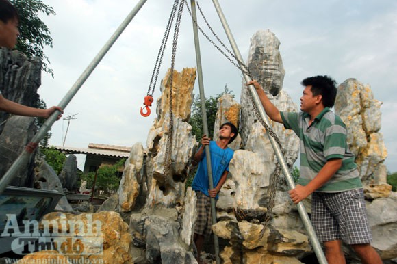 “Phù phép” biến đá nhỏ thành đại thạch kiểng ảnh 2