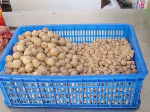 Thịt bò vụn + mỡ lợn, cá + phụ gia=Bò viên ảnh 2