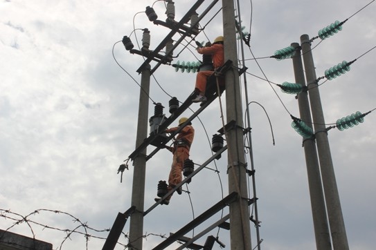 EVN HANOI khắc phục sự cố do giông, lốc lớn và sét ảnh 2