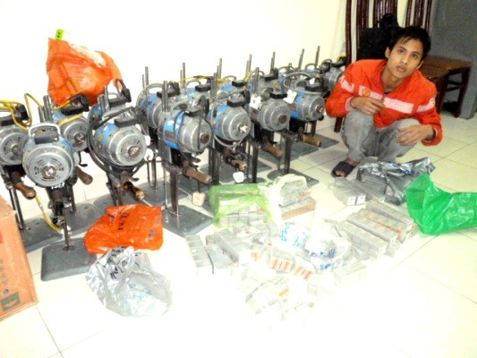 Nam công nhân trộm 16 máy cắt vải công nghiệp ảnh 1