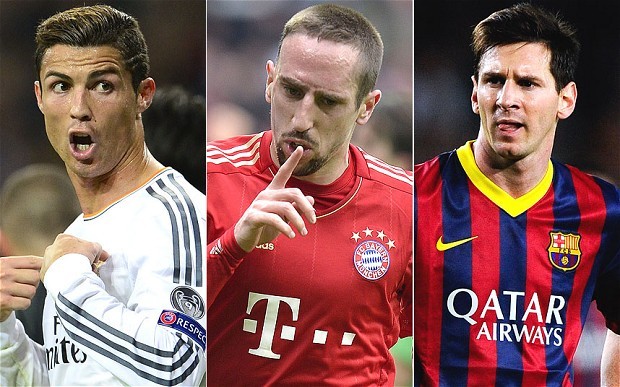 Ronaldo, Messi và Ribery tranh Quả bóng vàng ảnh 1