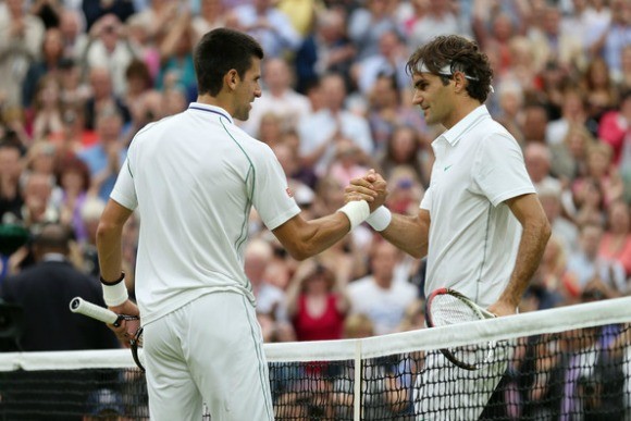 Federer nhận những lời “có cánh” từ Djokovic trước thềm chung kết Wimbledon 2014 ảnh 2