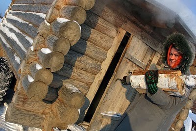 Xe xông hơi di động trong tuyết ảnh 6