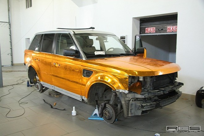 Ngắm Range Rover Sport mạ vàng sáng loáng ảnh 2
