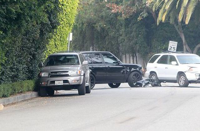 David Beckham lái Range Rover gây tai nạn ảnh 1