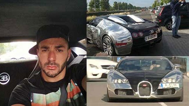 Sao bóng đá Karim Benzema lái Bugatti Veyron 2.67 triệu USD đến sân tập ảnh 1