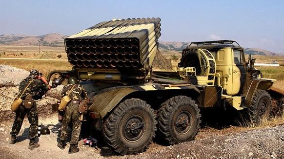 Dân quân Lugansk chiếm một hệ thống tên lửa đa nòng Grad ảnh 1