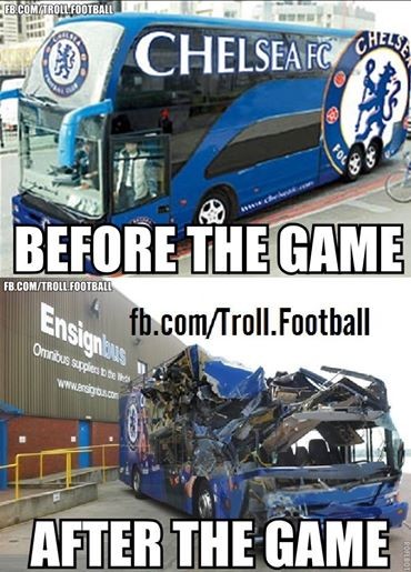 Ảnh chế: Tan tành xe buýt của Mourinho ảnh 2