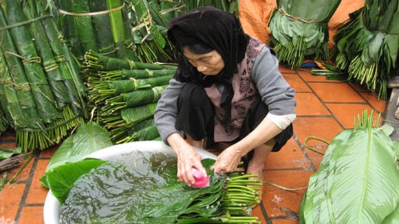 Tết sớm ở làng bánh chưng ảnh 1